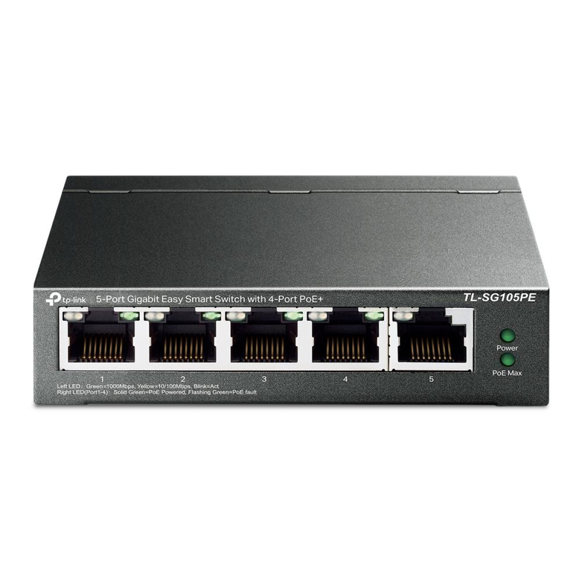 SWITCH TP-LINK 5-Port Gigabit with 4-Port PoE+