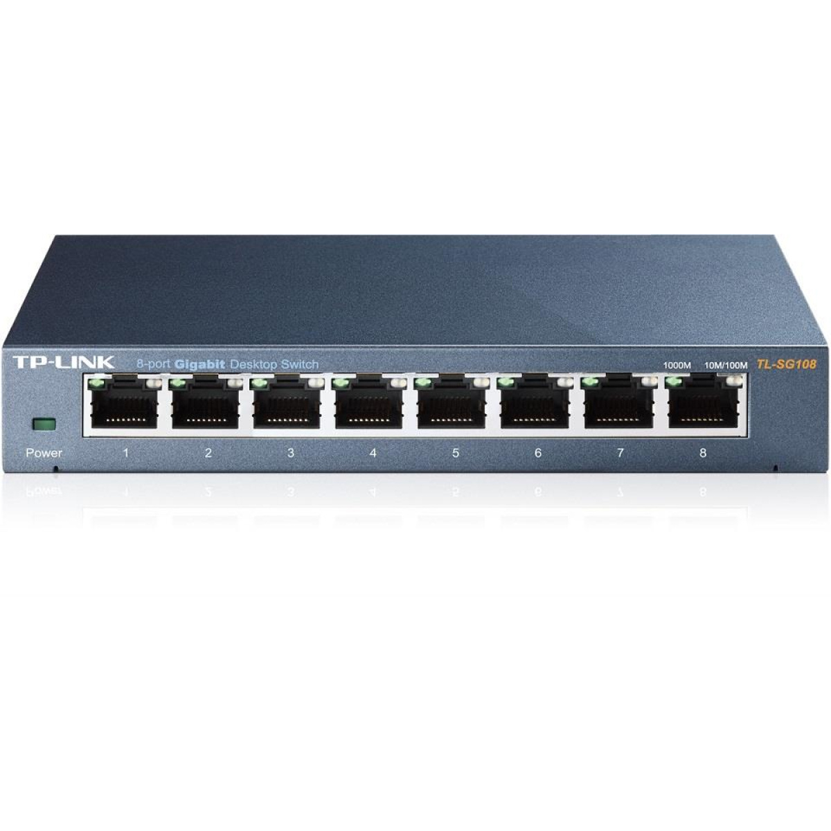 SWITCH TP-LINK TL-SG108 8p 10/100/1000Mbps Steel Case
