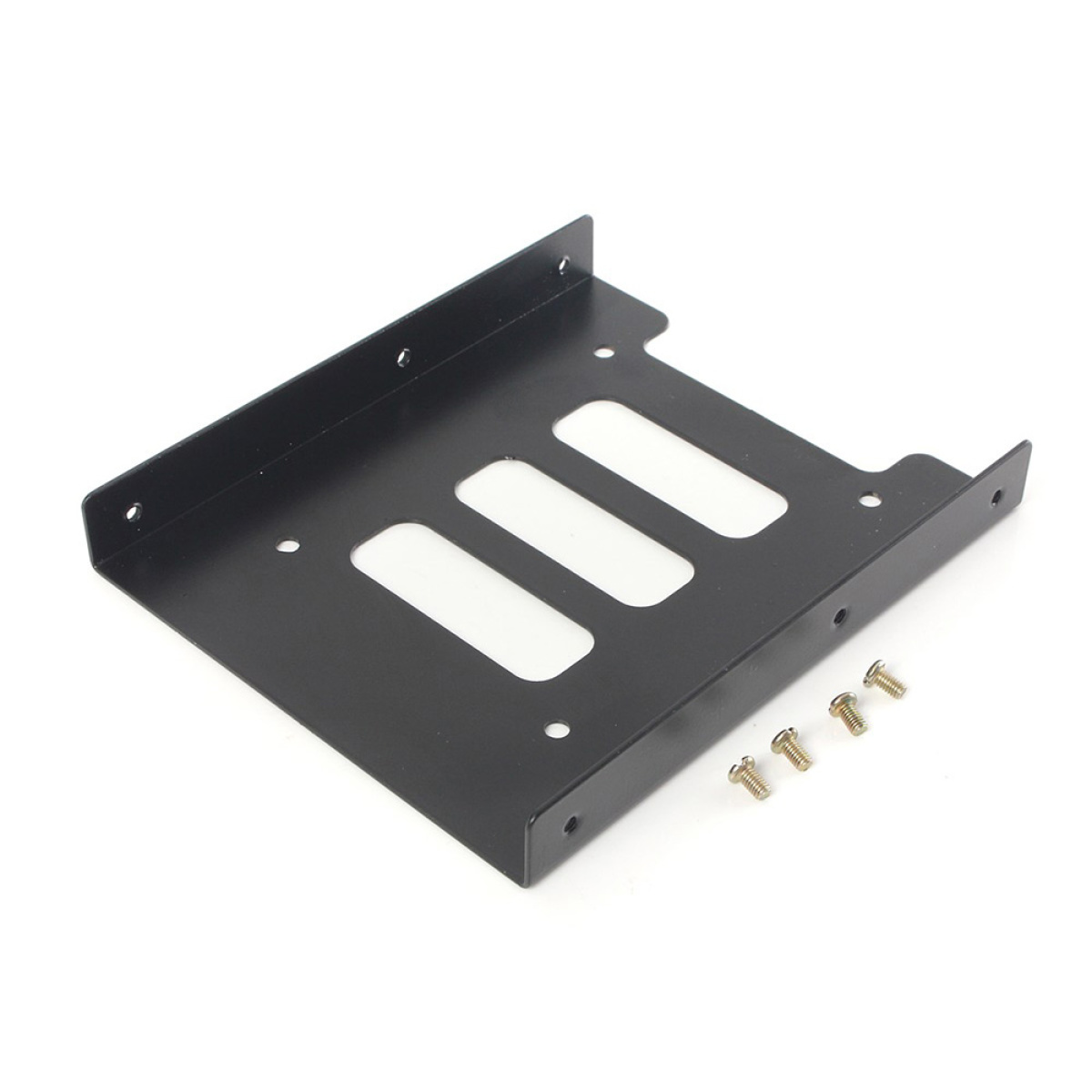 POWERTECH tray 3.5" για 2.5" HDD/SSD BRAT-003, μεταλλικό, μαύρο, 2τμχ